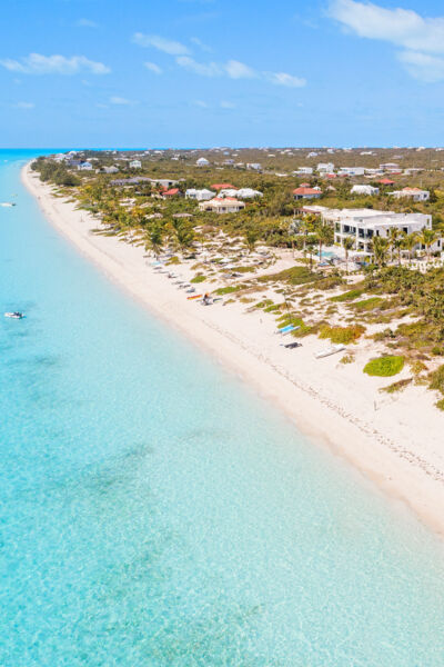 Aerial view of Long Bay